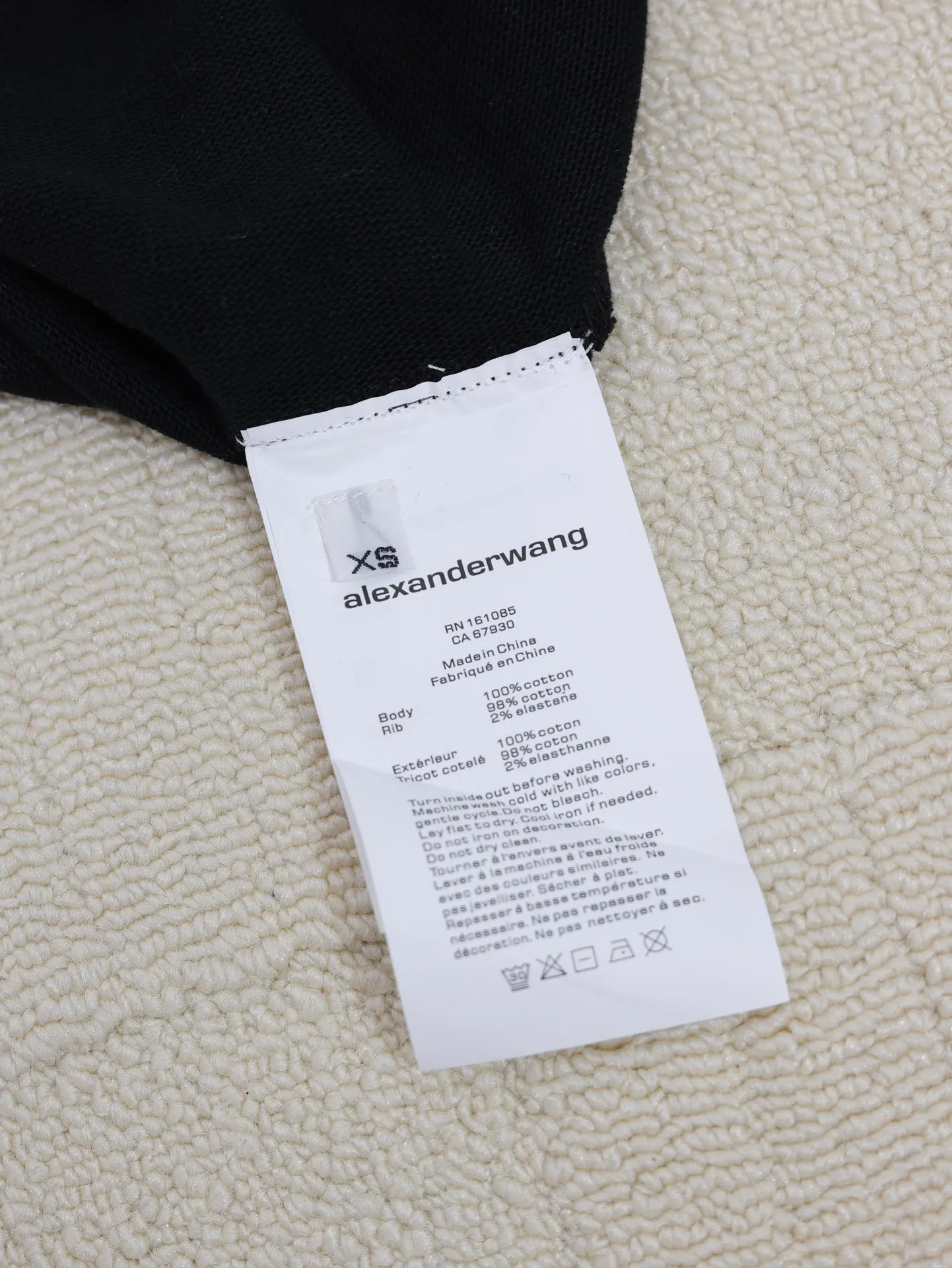 Alexanderwang 24 Same Style 24 Series， 100% 10 ， Series， oversizes ， Size：XS/S/M
